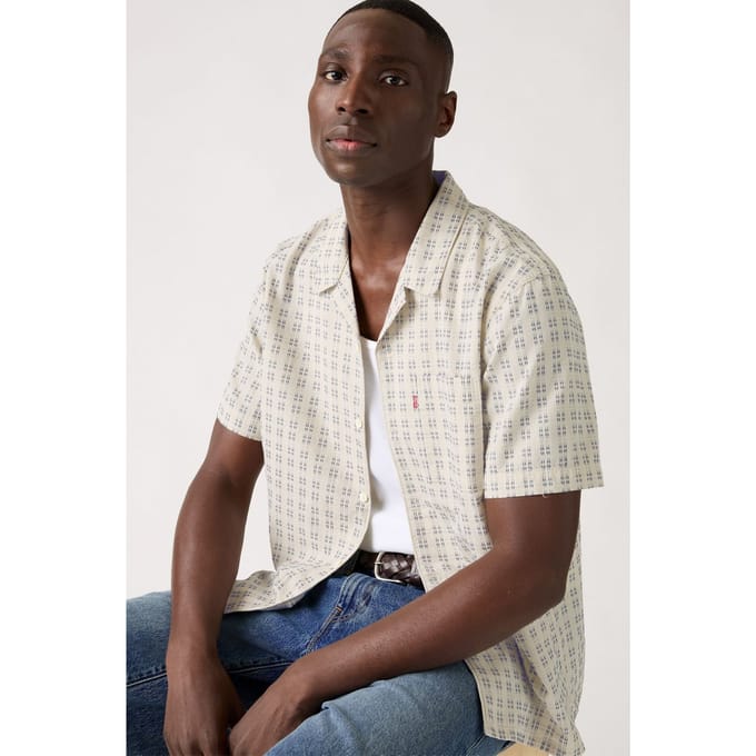 Levi's Ss Sunset Standard Camp Hendrick Indigo Größe: S | Casual hemden Outlet | Herren | Gelb