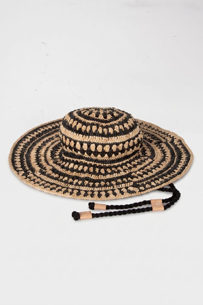 BA&SH Chapeau Hadele Noir Taglia: 56 | Cappelli Outlet | Donna
