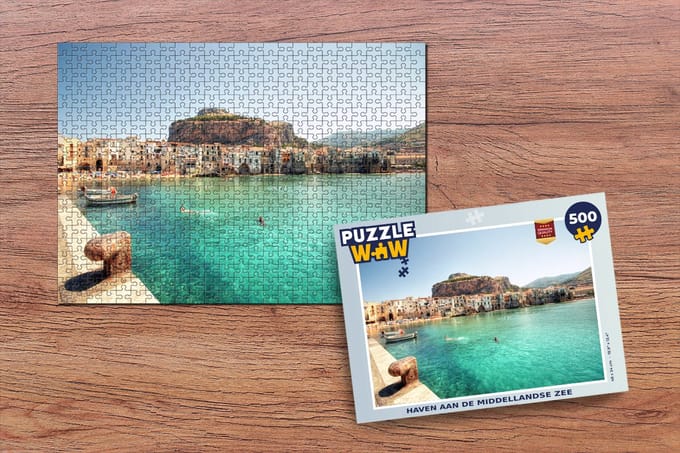 Puzzel Boot - Zee - Stad - Legpuzzel - Puzzel 500 stukjes