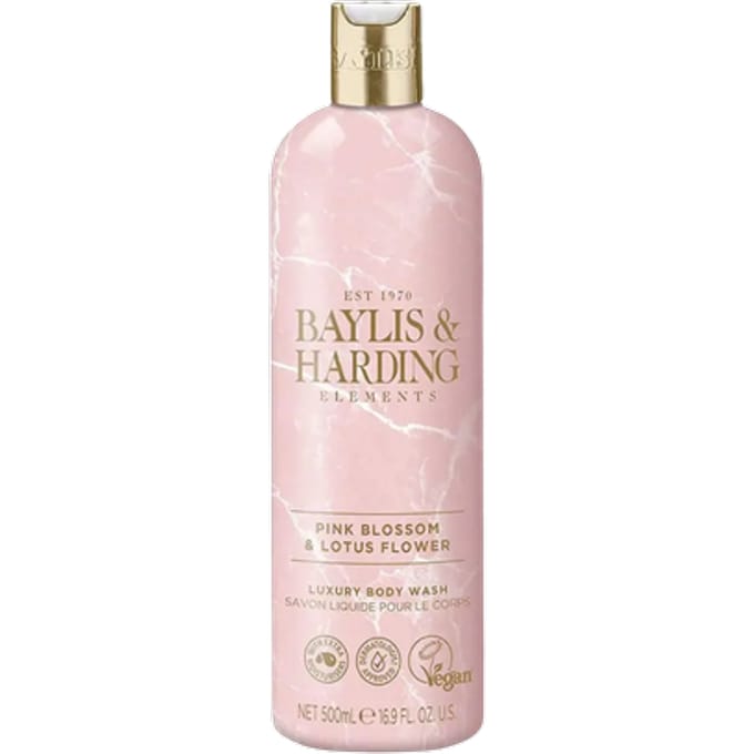 Baylis &amp; Harding Elements Pink Blossom &amp; Lotus Flower Body Wash 500 ml