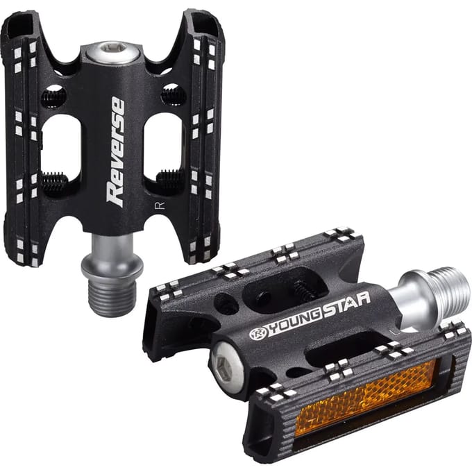 Paar platte kinderpedalen Reverse Components