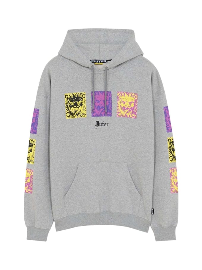 Iuter Kings Hoodie met lichte kap - lichtgrijs