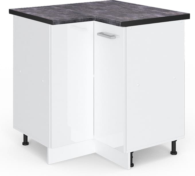 Vicco R-Line Hoekkast – 75.6 cm, WB Antraciet Wit Hoogglans