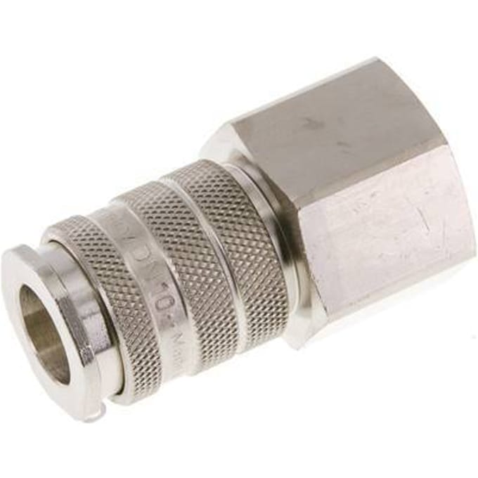 Vernikkeld Messing DN 10 Luchtkoppeling Snelkoppeling G 3/4 inch Binnendraad - CLS10-F-BN-034