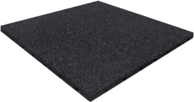 Terrastegel Rubber 50 x 50 (25 mm) zwart