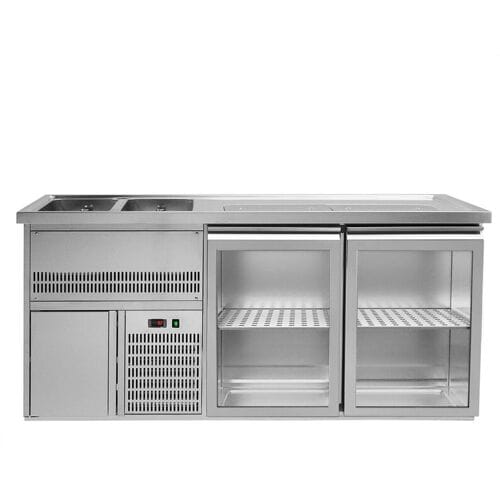 GGM Gastro Biertheke Premium PLUS - 1950x700mm - 2 Glastüren