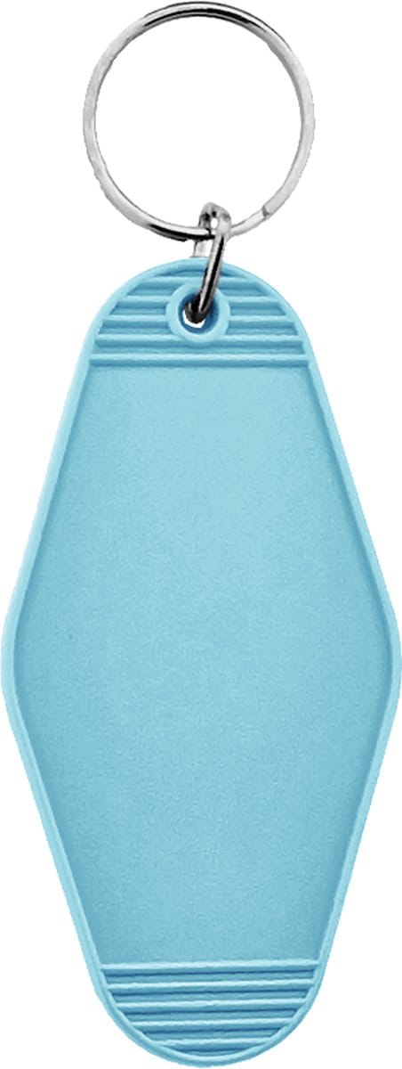CombiCraft Blanco Hunter hotel sleutelhanger 45x88mm licht blauw - 5 stuks