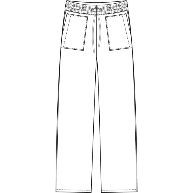 Dames broeken met lange wijde pijpen Pulz Jeans Luca