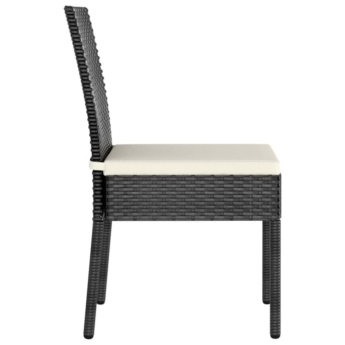 vidaXL - Tuinstoelen - 2 - st - poly - rattan - zwart