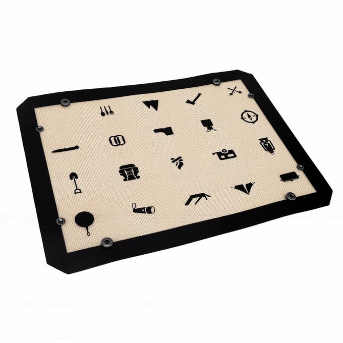 Siliconen Vezel Bakmat Hoeken Klikken Samen om Lekvrij Bakblik te Vormen Oven Liner Met Gesp L