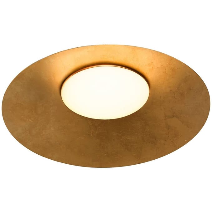 kdln LED plafondlamp Kate, 3.000 K, goudkleurig, Ø 87 cm