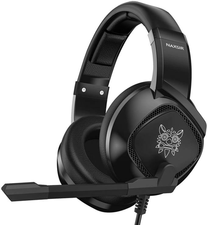NAXSIR bedrade headset, gamingheadset, computerheadset, PS4-compatibele gamingheadset