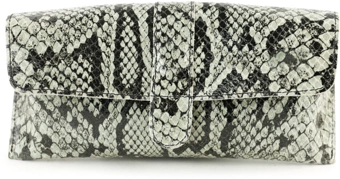 Bear Design Weta Leren Brillenkoker - Snake Grey