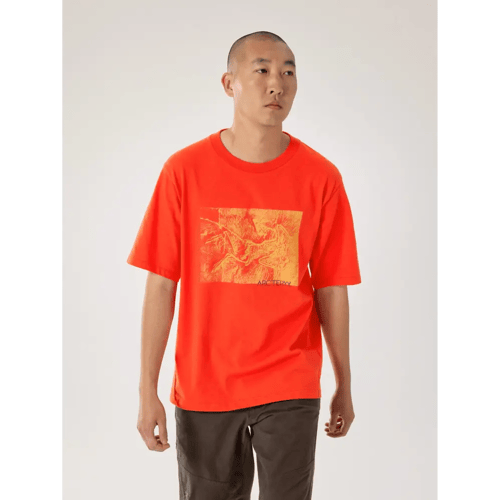Arc'teryx Kragg Cotton Lithographica Shirt Heren (Maat - M, Kleur - Dynasty)