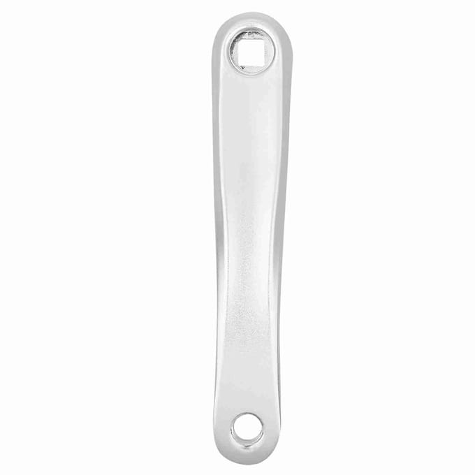 170mm Fiets Aluminiumlegering Linker Enkele Kettingblad Crankarm Vervangend Accessoire Silver square hole