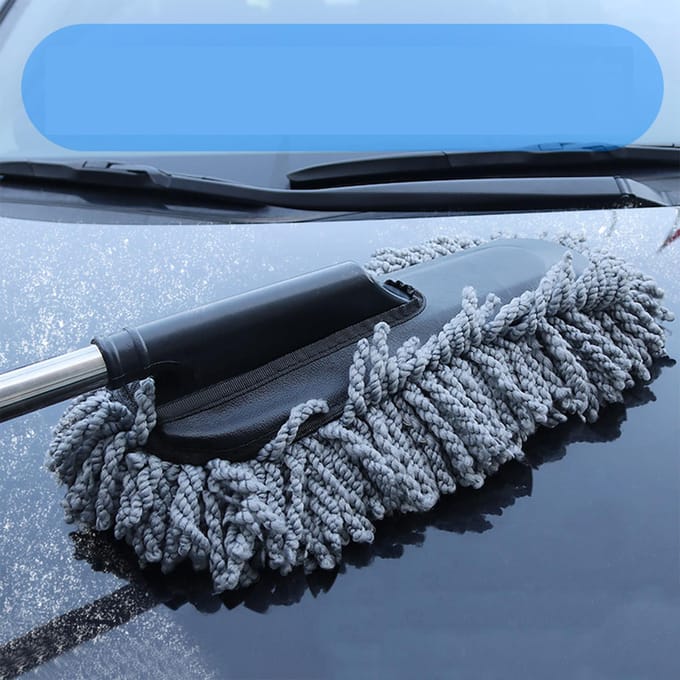 Auto Stofborstel Ergonomisch Multifunctioneel Verwijderbaar Opvouwbaar Duurzaam Auto Dweil Was Duster voor black