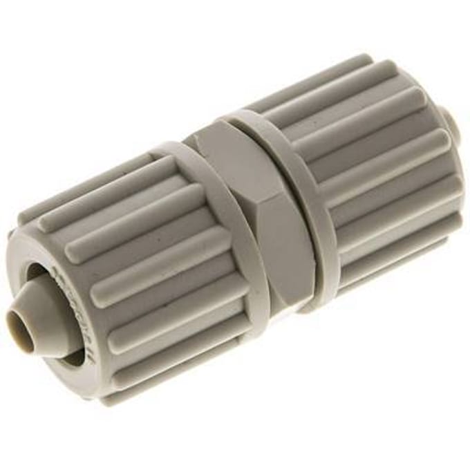 12x6mm Pp Rechte Knelfitting 10bar Kunststof en Polyamide