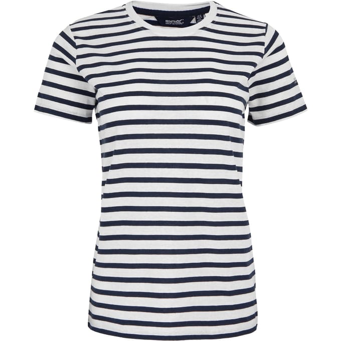 Regatta Dames/Dames Bayletta Gestreept T-shirt (Wit/Zwaar)