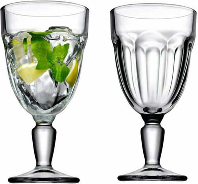 Pasabahce Casablanca – Glazen Op Voet – 320 ml – Set van 6