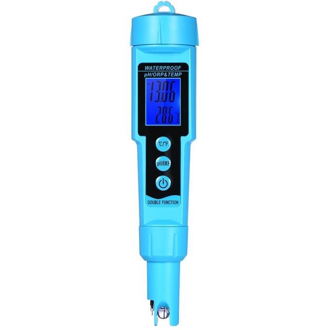 Détecteur d'eau professionnel 3 en 1 pH/ORP/TEMP, tri-mètre numérique LCD multi-paramètres