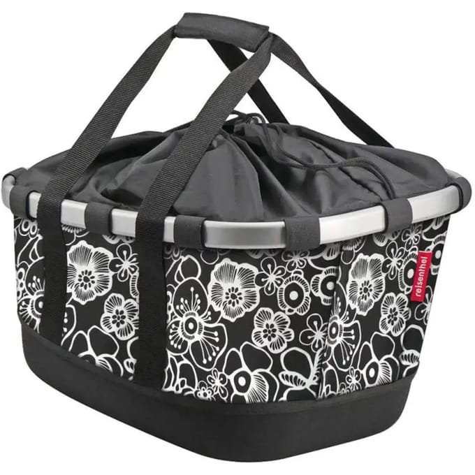 Klickfix Fietsmand GT Fleur Black voor Racktime
