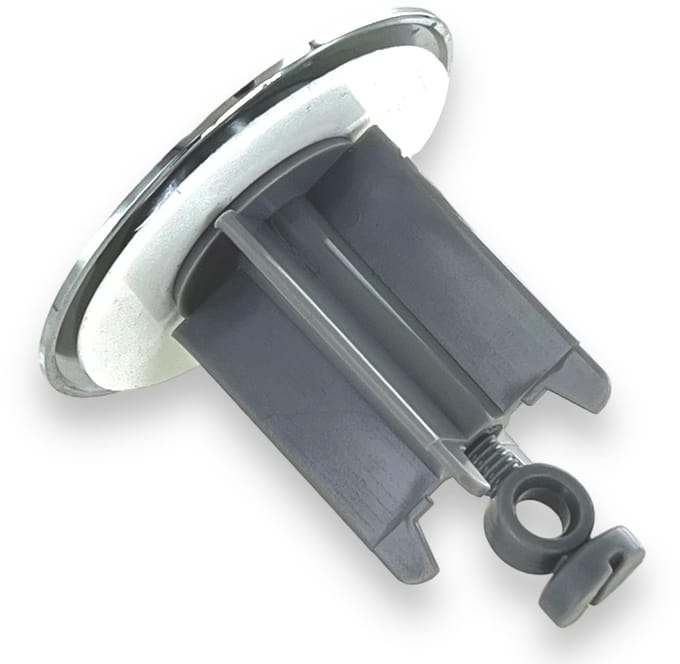 Dailygoods- Afvoerstop Universeel - Excentrische Plug - 1 1/4 Inch - 65 mm Diameter - Verchroomd Metaal - Efficiënte Afdichting - Afvoerplug