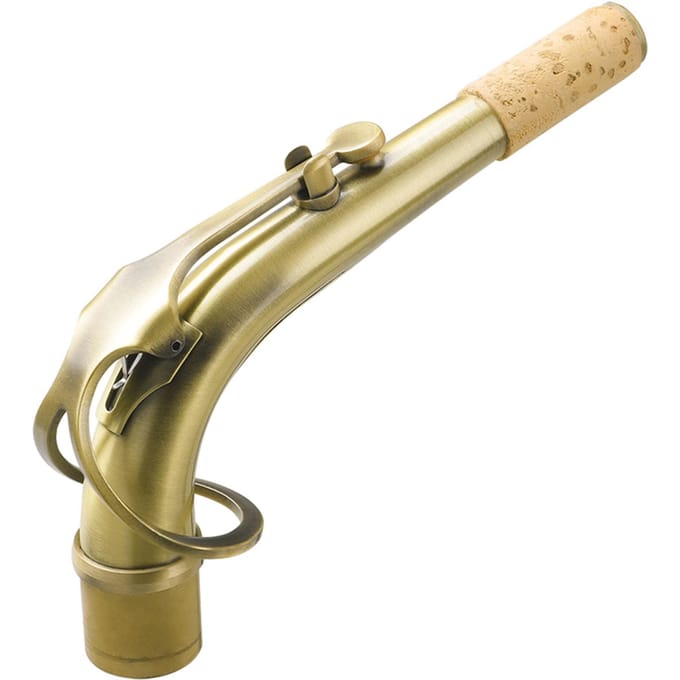 B65 Altsaxofoon Sax Bend Neck Messing E-flat Altsaxofoon Elbow 24.5mm Nozzle met Professionele groen