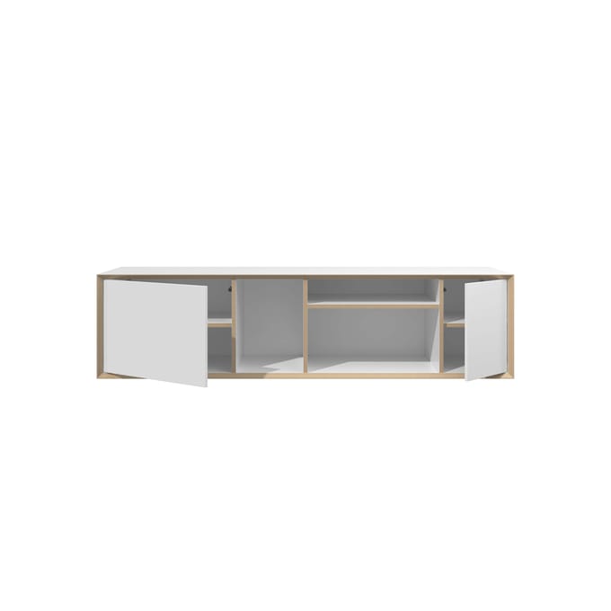 Müller Möbelwerkstätten Vertiko Wide Sideboard - CPL wit met berk - ONE