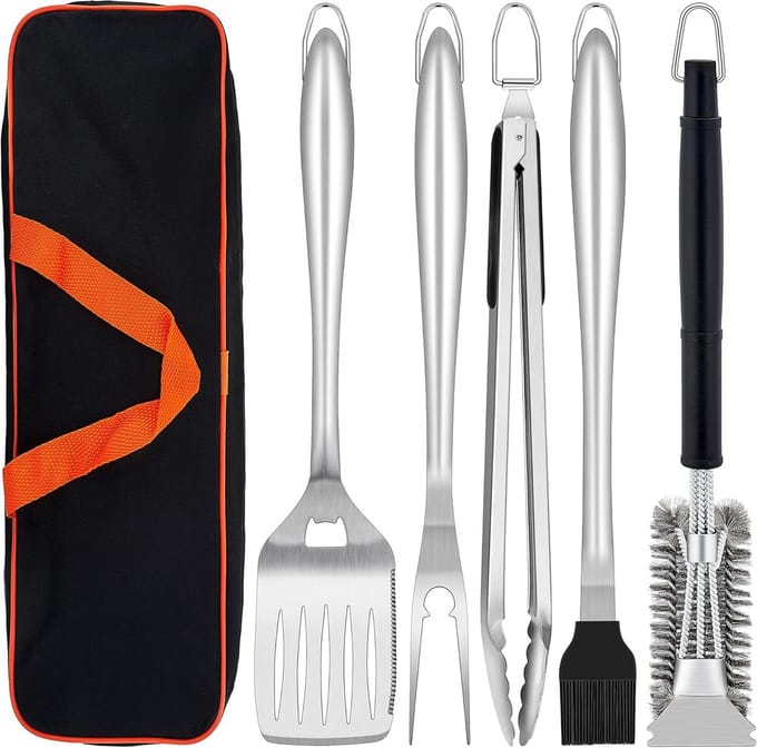 Lexium barbecue accessoires - barbecue tang - barbecue gereedschap - barbecue set
