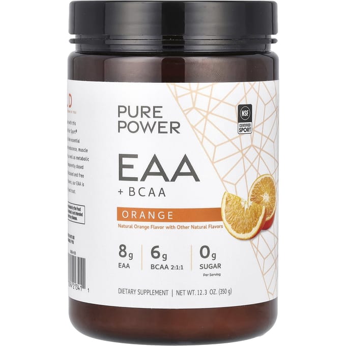 Dr. Mercola, Pure Power, EAA + BCAA, Orange, 12.3 oz (350 g)