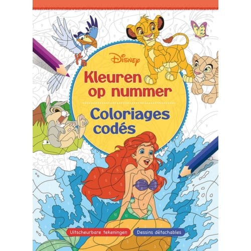 Disney Kleuren op nummer / Disney - Coloriages codés