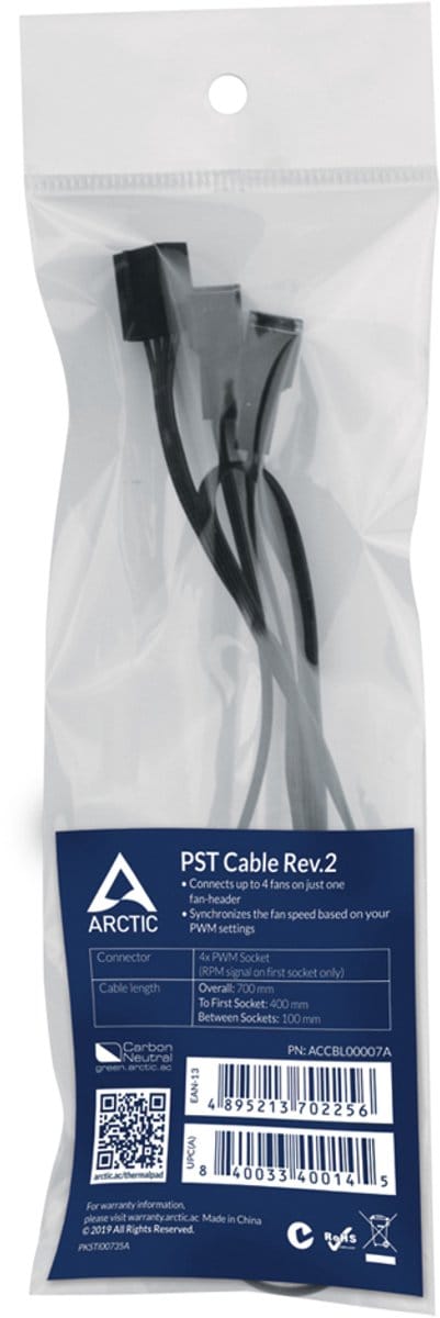 Arctic PST Cable Rev. 2 Zwart