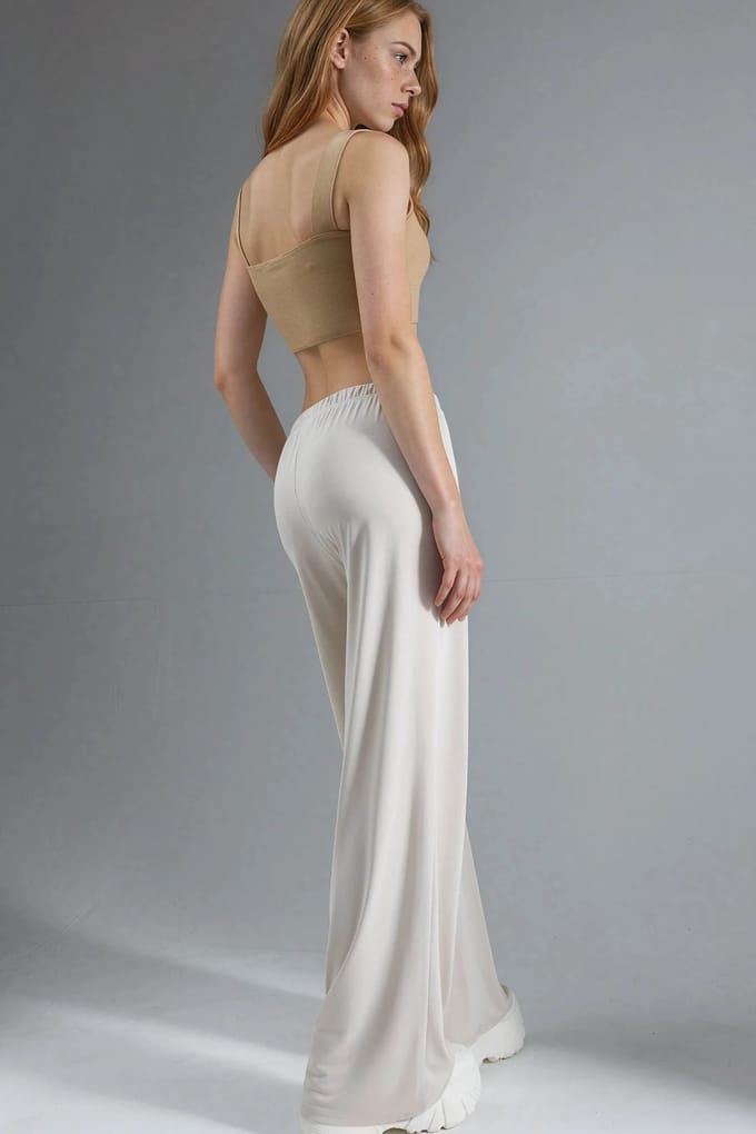 Elastische Taille Rechtlegging Modal Broek