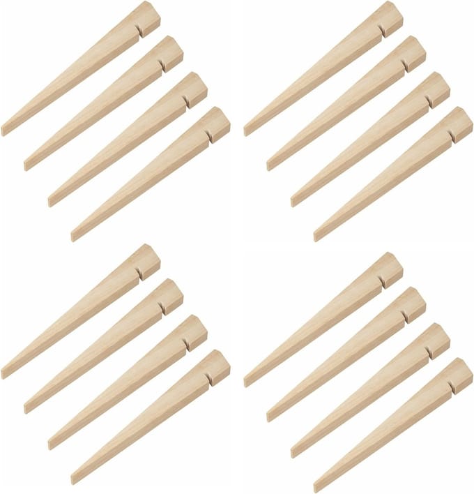 ProPlus Tentharing - 16x stuks - hout - 30 cm - tentpennen/zandharing - robuust - extra stevig
