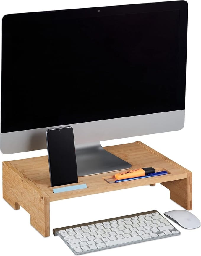 Monitorstandaard verhoger, metalen computerstandaard - Dual Monitor Stand Riser