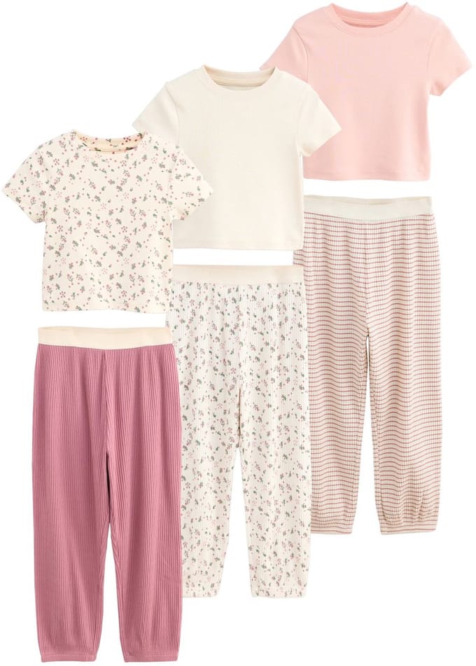 Next - Meisjes - Verpakking van 3 pyjama's met joggingbroek - Roze