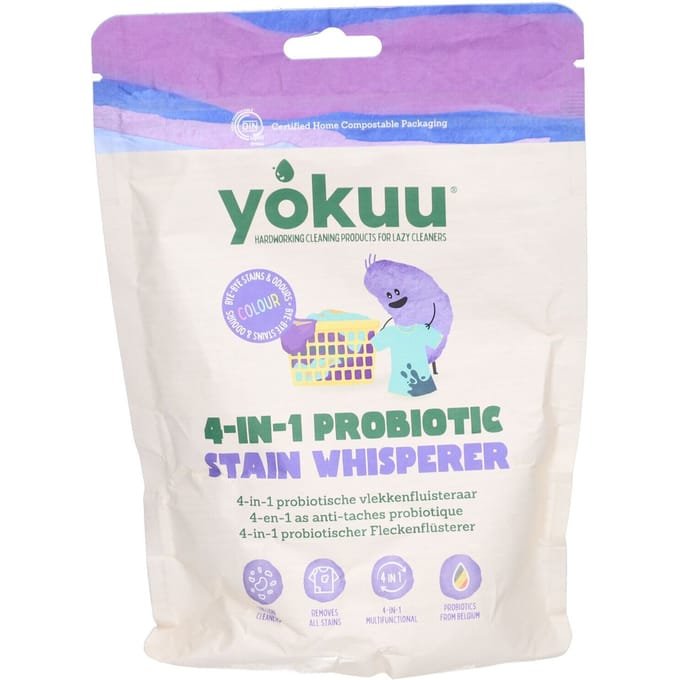 Yokuu 4 in 1 Probiotische Vlekkenfluisteraar voor Gekleurde Was (390 gr)