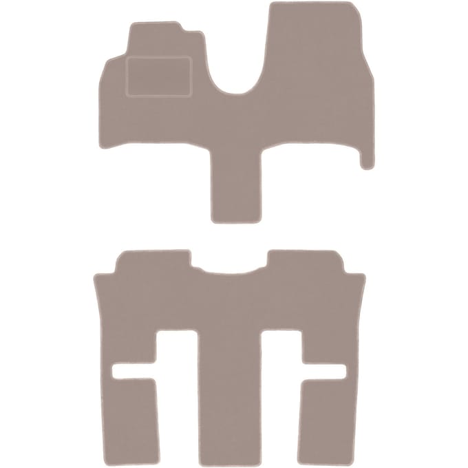 Beige veloursmatten voor: Citroen C8 7-zits (2002-2014)