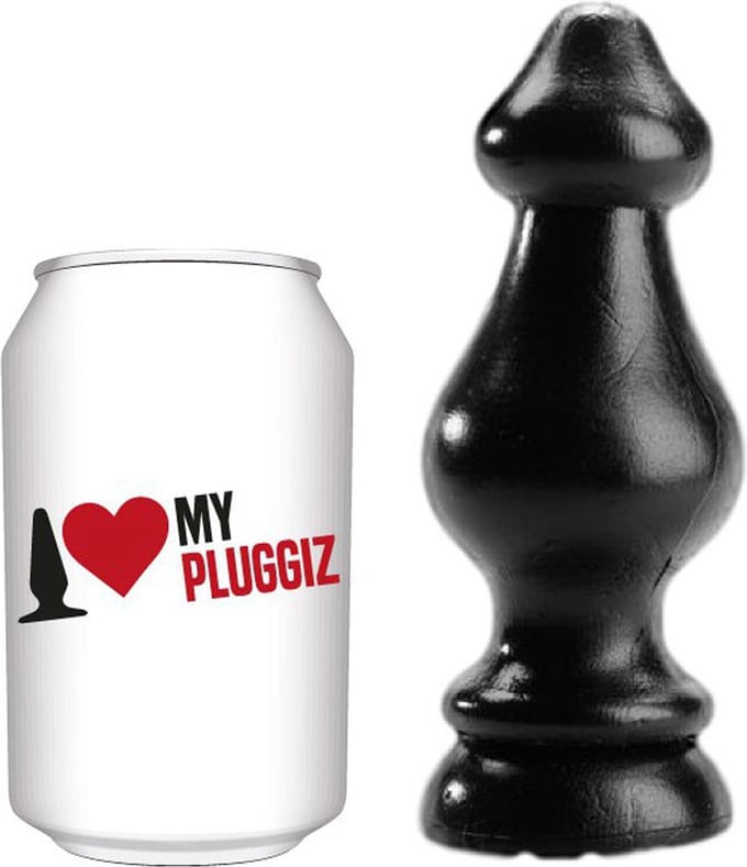 Gangbangster - Karac - Buttplug - 14 x 6 cm - PVC - Zwart