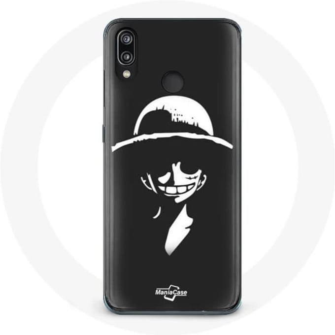 Coque - Huawei - P20 Lite - Souple - Noir - One Piece Manga Luffy Art