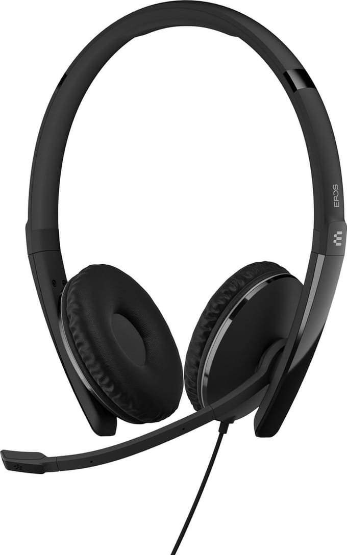 EPOS Tweezijdige on-ear USB-C-headset met ANC, gecertificeerd voor Microsoft Teams