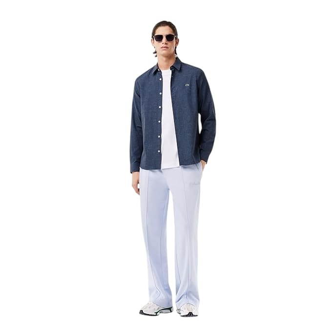 Lacoste Heren Regular Shirt Met Lange Mouwen (Marineblauw)
