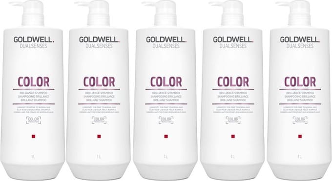 5x Goldwell Dualsenses Color Brilliance Shampoo 1000ml