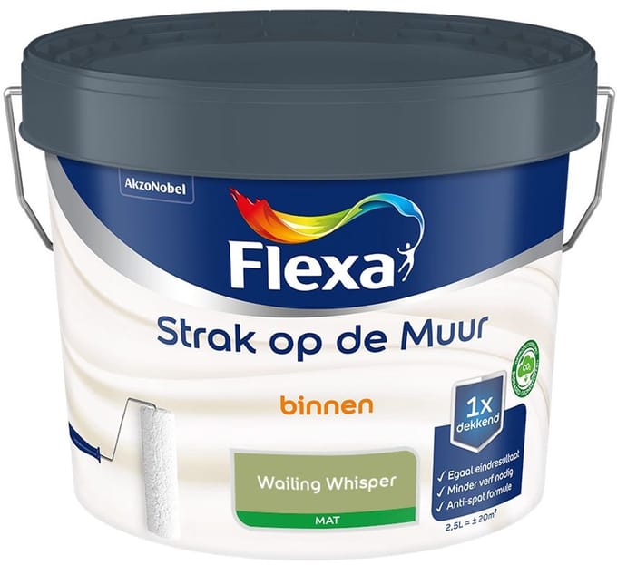Flexa - Strak Op De Muur Binnen Mat - Wailing Whisper - Mengverf - 2,5 L