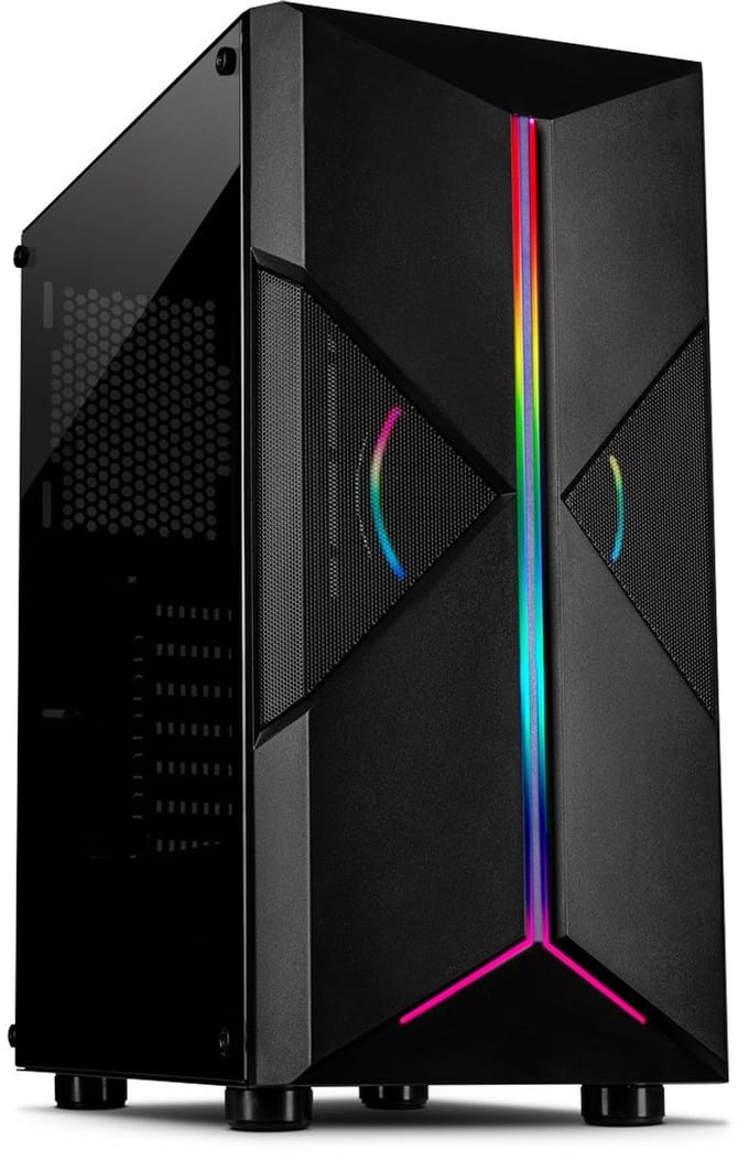 Inter-Tech IT-3306 Cavy - Case - Tower - Zwart