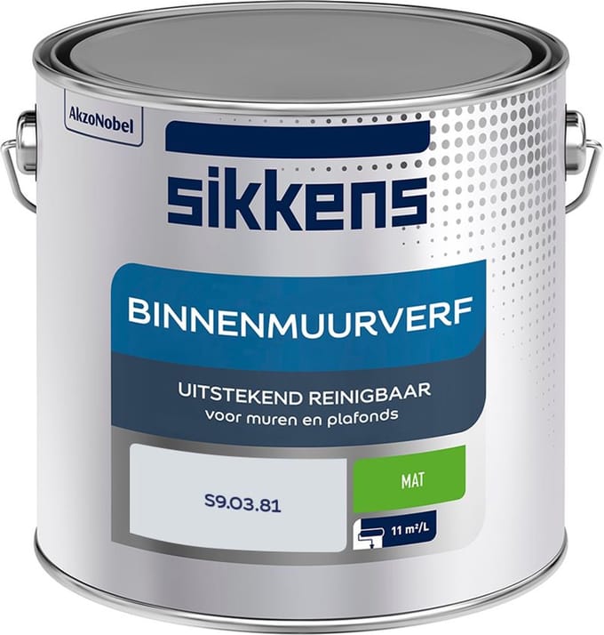 Sikkens - Binnenmuurverf Mat - S9.03.81 - Mengverf - 2,5 L
