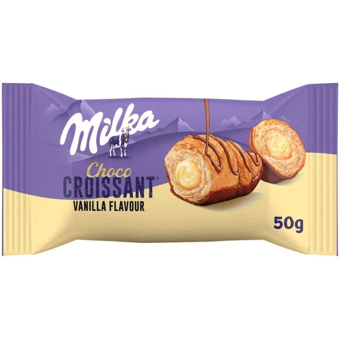 Milka Choco Croissant Croissant feuilleté à la garniture saveur vanille 50 g