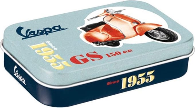 Vespa GS 150cc Since 1955 - Pepermunt Doosje XL 9,5x6 cm