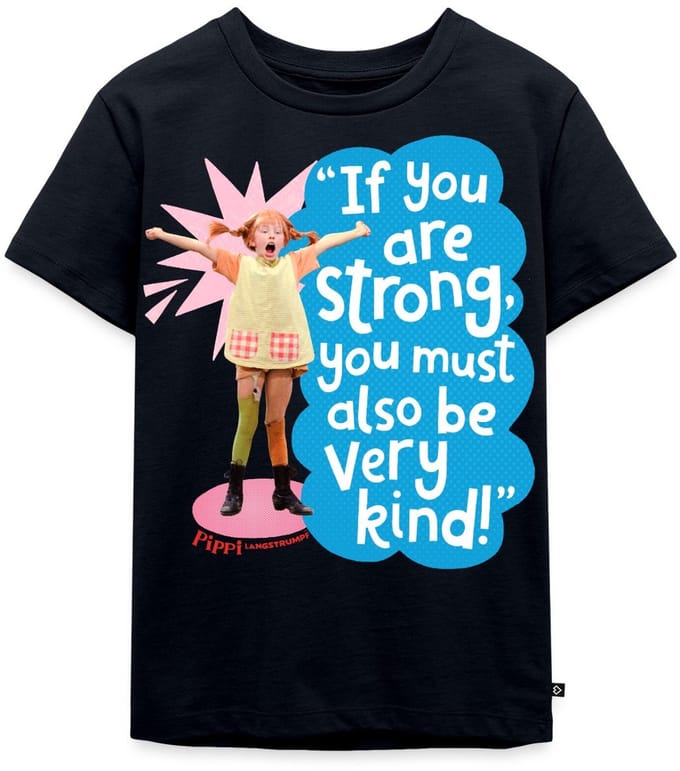 Pippi Langkous Gestrekte Pippi Met Spreuk Premium T Shirt Kinderen