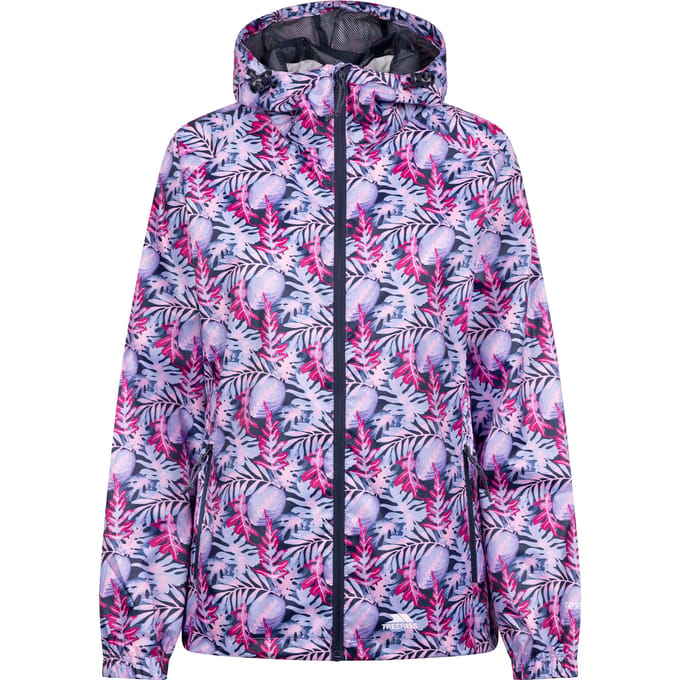 Trespass Dames/Dames Indulge Foliage Print Packaway Jacket (Roze/Lila)